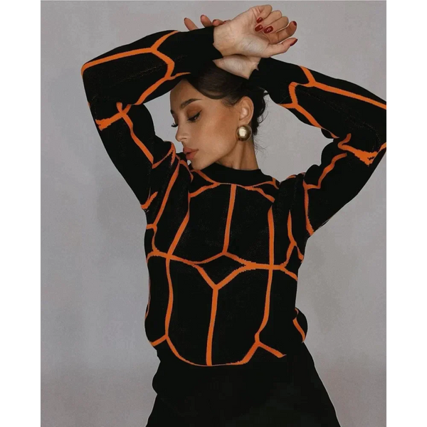 Alice Knit Crew Neck Sweater In Black - Black / s - St Vesti | Shop Women’s Knitwear & Jumpers Online