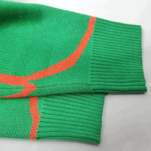 Alice Knit Crew Neck Sweater In Green - St Vesti | Shop Women’s Knitwear & Jumpers Online