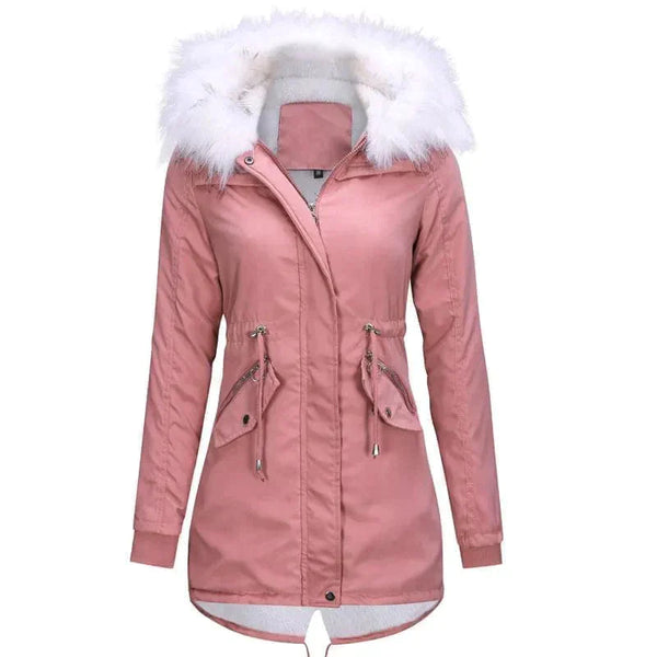 Amy Trench Coat Plus Fur - Pink / s - St Vesti | Coats & Jackets
