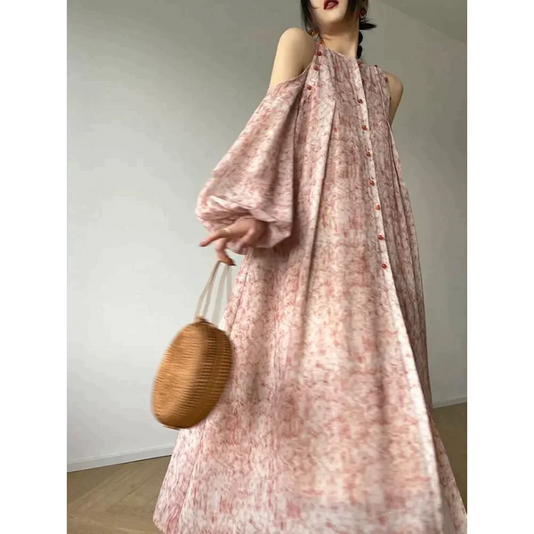 Anne Off Shoulder Maxi Dress In Pink - St Vesti | All Dresses - Cocktail Dresses Formal Dresses + More.