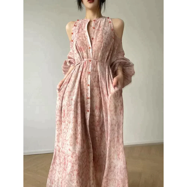Anne Off Shoulder Maxi Dress In Pink - Pink / s - St Vesti | All Dresses - Cocktail Dresses Formal Dresses + More.