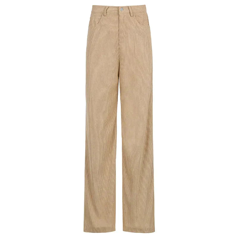 Bondi Denim Straight Wide Pants In Khaki - Khaki / s - St Vesti | Women’s Pants | Jeans Trousers Pants Joggers &