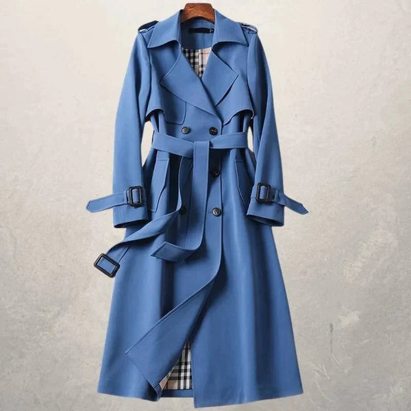 Carolina Trench Coat - Blue / s - St Vesti | Coats & Jackets