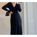 Eva Maternity Knit Midi Dress - Black / m - St Vesti | All Dresses - Cocktail Dresses Formal Dresses + More.