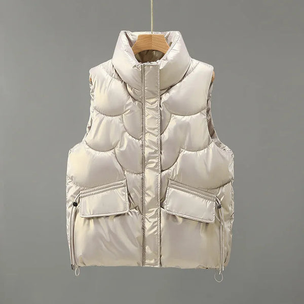 Herno Short-sleeved Puffer Jacket - Apricot / m - St Vesti | Coats & Jackets