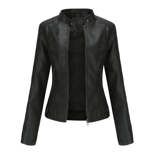 Marie Vegan Leather Jacket - Black / s - St Vesti | Coats & Jackets