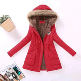 Mid Length Fur Jacket - Red / 3xl - St Vesti | Coats & Jackets