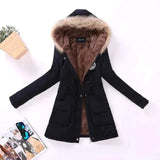 Mid Length Fur Jacket - Black / 3xl - St Vesti | Coats & Jackets