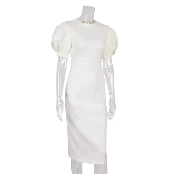 Romilly Puff Sleeve Midi Dress - St Vesti | All Dresses - Cocktail Dresses Formal Dresses + More.