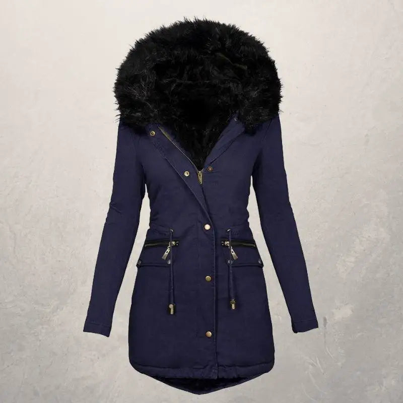 Tallitha Faux Fur Jacket - Blue / 3xl - St Vesti | Coats & Jackets
