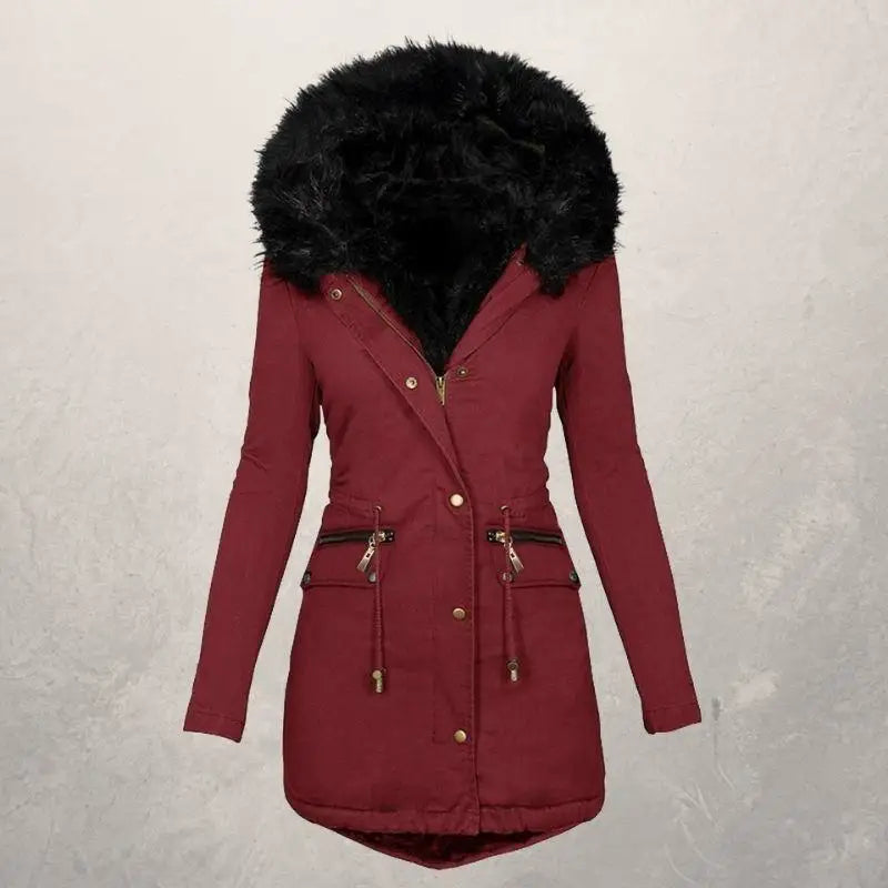 Tallitha Faux Fur Jacket - Red / 3xl - St Vesti | Coats & Jackets