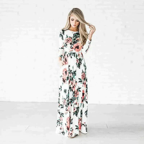 Taytay Blossom Maxi Dress - White / s - St Vesti | All Dresses - Cocktail Dresses Formal Dresses + More.