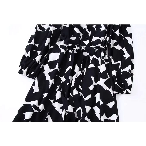 Zebra Black & White Midi Dress - St Vesti | All Dresses - Cocktail Dresses Formal Dresses + More.